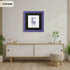 Square Size Purple Picture Frame With Black Mount