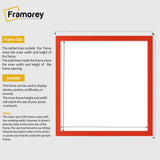 Square Size Thin Matt Red Picture Frame Poster Frames