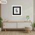 Square Size White Picture Frame With Black Mount