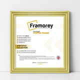 Step Style Square Size Gold Picture Frame Wall Art Poster Frame