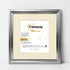 Square Size Silver Oslo Photo Frames Wall Art Frames With Ivory Mount