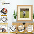 Antique Style Square Size Oak Picture Frame with Ivory Mount