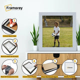 Square Size Light Grey Picture Frame Wall Decor Frames
