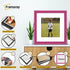 Antique Style Square Size Pink Picture Frame with White Mount