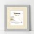 Step Style Square Size Grey Picture Frame With Ivory Mount