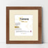 Step Style Square Size Walnut Picture Frame With Ivory Mount