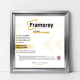 Square Size Silver Oslo Photo Frames Wall Art Poster Frames