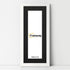 Flat Panoramic White Photo Frame Wall Art Frame With Black Mount