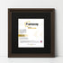 Square Size Walnut Oslo Photo Frames Wall Art Frames With Black Mount