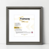 Square Size Grey Oslo Photo Frames Wall Art Frames With White Mount