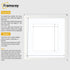 Square Size Thin Matt White Photo Frames With White Mount