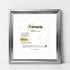Square Size Silver Oslo Photo Frames Wall Art Frames With White Mount