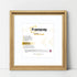 Square Size Oak Oslo Photo Frames Wall Art Frames With White Mount