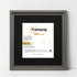 Square Size Grey Oslo Photo Frames Wall Art Frames With Black Mount