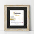 Square Size White Picture Frame Vintage Distressed Photo Frames With Black Mount