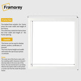 Square Size Thin Matt White Picture Frame Poster Frames
