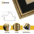 Panoramic Gold Picture Frame Shabby Wall Frames With Black Mount
