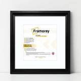 Square Size Black Oslo Photo Frames Wall Art Frames With White Mount