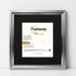 Square Size Silver Oslo Photo Frames Wall Art Frames With Black Mount