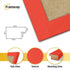 Square Size Red Picture Frame Wall Decor Frames