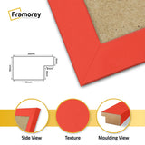 Square Size Red Picture Frame Wall Decor Frames