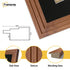 Panoramic Step Style Walnut Photo Frame With Black Mount