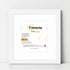 Step Style Square Size White Picture Frame With White Mount