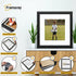 Antique Style Square Size Black Picture Frame Wall Art Photo Frame With White Mount