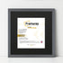 Square Size Dark Grey Thin Matt Picture Frames With Black Mount