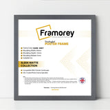 Square Size Dark Grey Thin Matt Picture Frame Poster Frames