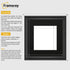 Square Size Black Shabby Picture Frame With Black Mount