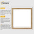 Flat Square Size Oak Picture Photo Frame Wall Art Poster Frame