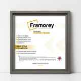 Square Size Grey Oslo Photo Frames Wall Art Poster Frames