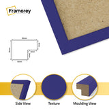 Square Size Purple Thin Matt Picture Frame Poster Frames