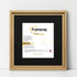 Square Size Oak Oslo Photo Frames Wall Art Frames With Black Mount