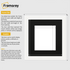 Step Style Square Size White Picture Frame With Black Mount