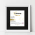 Square Size White Oslo Photo Frames Wall Art Frames With Black Mount