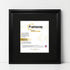 Square Size Black Oslo Photo Frames Wall Art Frames With Black Mount