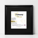 Square Size Black Oslo Photo Frames Wall Art Frames With Black Mount