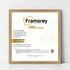Square Size Thin Matt Oak Picture Frame Poster Frames