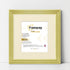 Step Style Square Size Gold Picture Frame With Ivory Mount