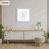 Square Size Light Grey Picture Frame With White Mount