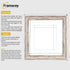 Square Walnut Picture Frame Vintage Distressed Photo Frames With White Mount