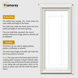 Panoramic Size White Picture Frame Shabby Wall Frames With White Mount