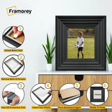 Square Size Black Wooden Picture Frames Big Step Style