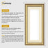 Panoramic Size Gold Picture Frame Shabby Wall Frames With Ivory Mount