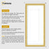 Panoramic Size Glitter Sparkle Gold Photo Frames With White Mount