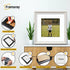 Square Size White Shabby Picture Frame With White Mount