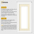 Panoramic Step Style White Photo Frame With Ivory  Mount