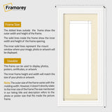 Panoramic Step Style White Photo Frame With Ivory  Mount